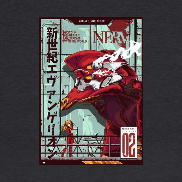 Evangelion Unit 2 Artwork by RazonLife